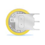 Li-MnO2 Coin Battery With Solder Tabs,Temperature -20℃ ~ +70℃